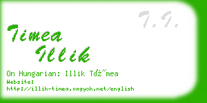 timea illik business card